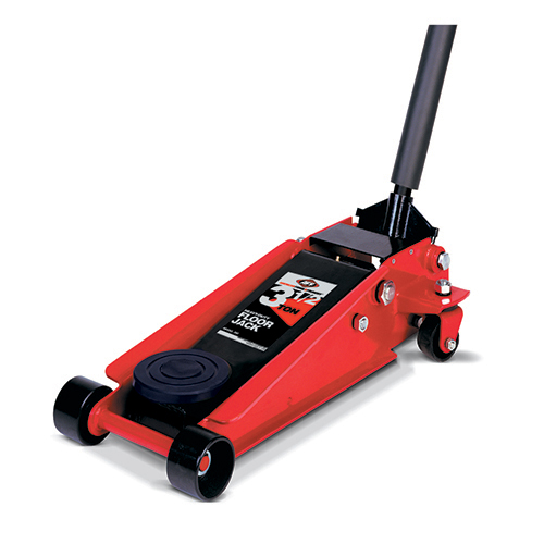 AMERICAN FORGE - DOUBLE PUMP FLOOR JACK - 3-1/2 TON