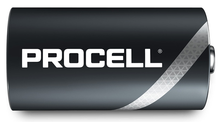 DURACELL PROCELL ALKALINE BATTERY - D - 4 PACK