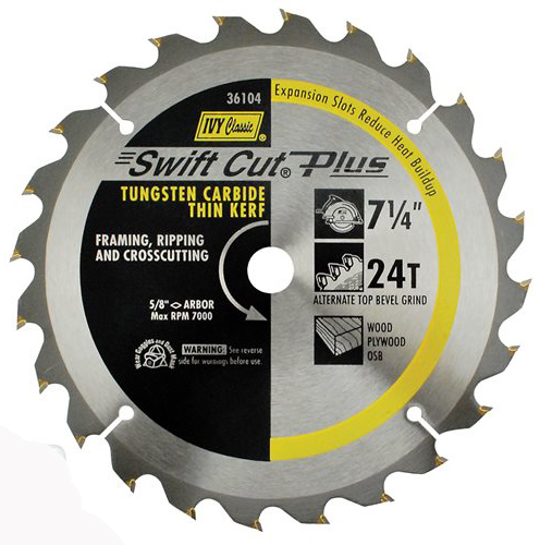 SAW BLADE SILVER 24 TOOTH W/ DIAMOND K/O REMOVED