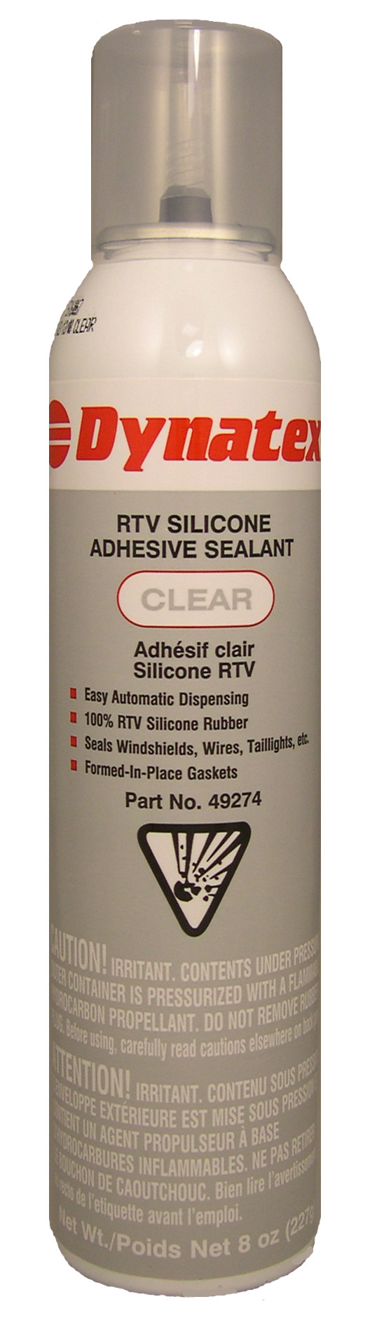 SILICONE CLEAR RTV GASKET MAKER AUTO. CAN 6MA