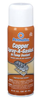 PERMATEX COPPER SPRAY-A-GASKET HI-TEMP ADHESIVE SEALANT, 9 OZ