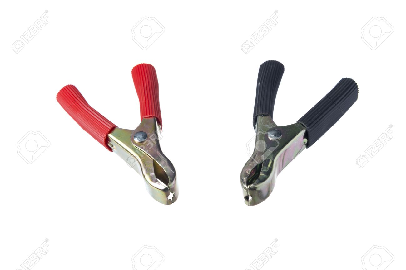 BATTERY CLAMPS RED/BLACK