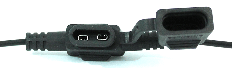 FUSE HOLDER 20A 34V MINI 4 16GA BLK