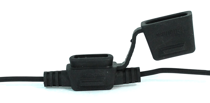 FUSE HOLDER INLINE ATO/ATC BLACK 4 16GA LEADS