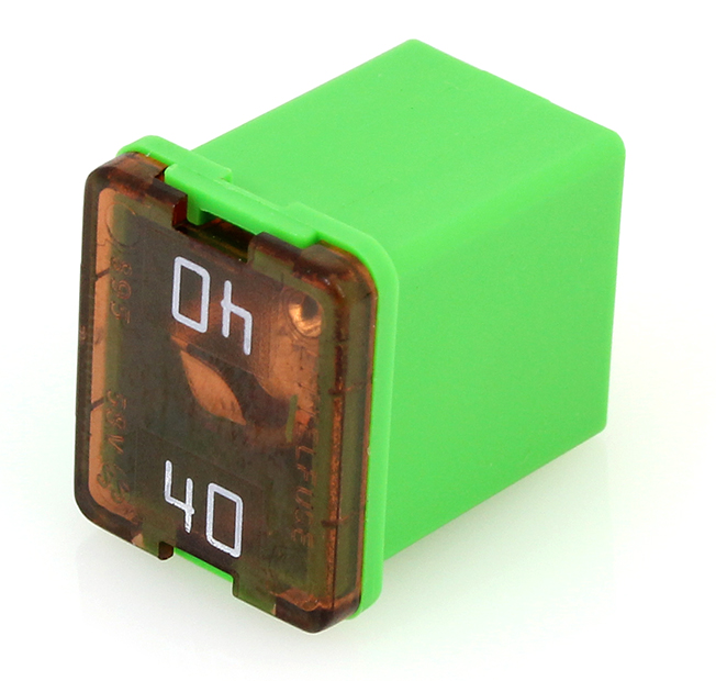 40 AMP LOW PROFILE JCASE CART.STYLE FUSES GREEN