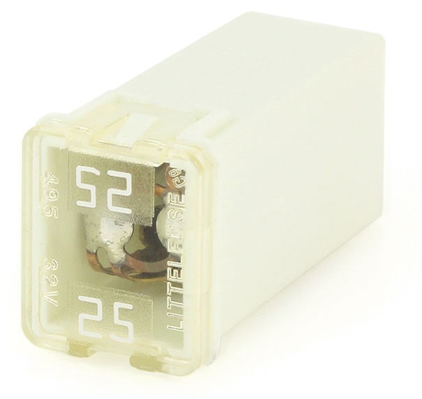 FUSE CARTRIDGE STYLE 25AMP WHITE