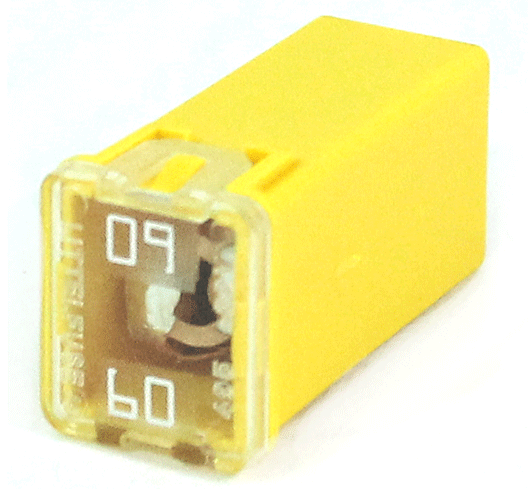 FUSE CARTRIDGE STYLE 60AMP YELLOW