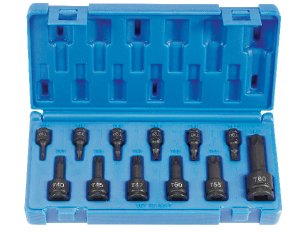 ASSORTED DRIVE 12 PIECE INT. STAR IMPACT DRIVER SET