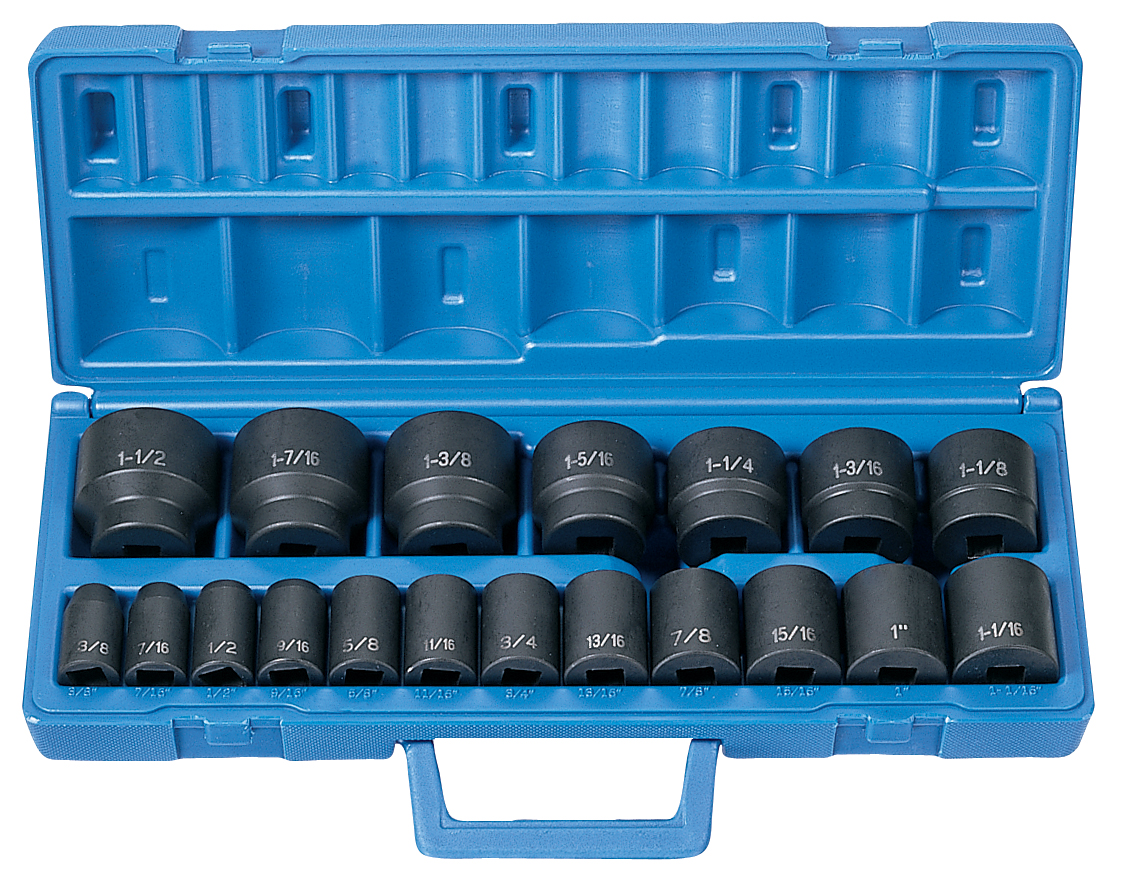 1/2" DRIVE 19 PC. STANDARD LENGTH FRACT. MASTER SET
