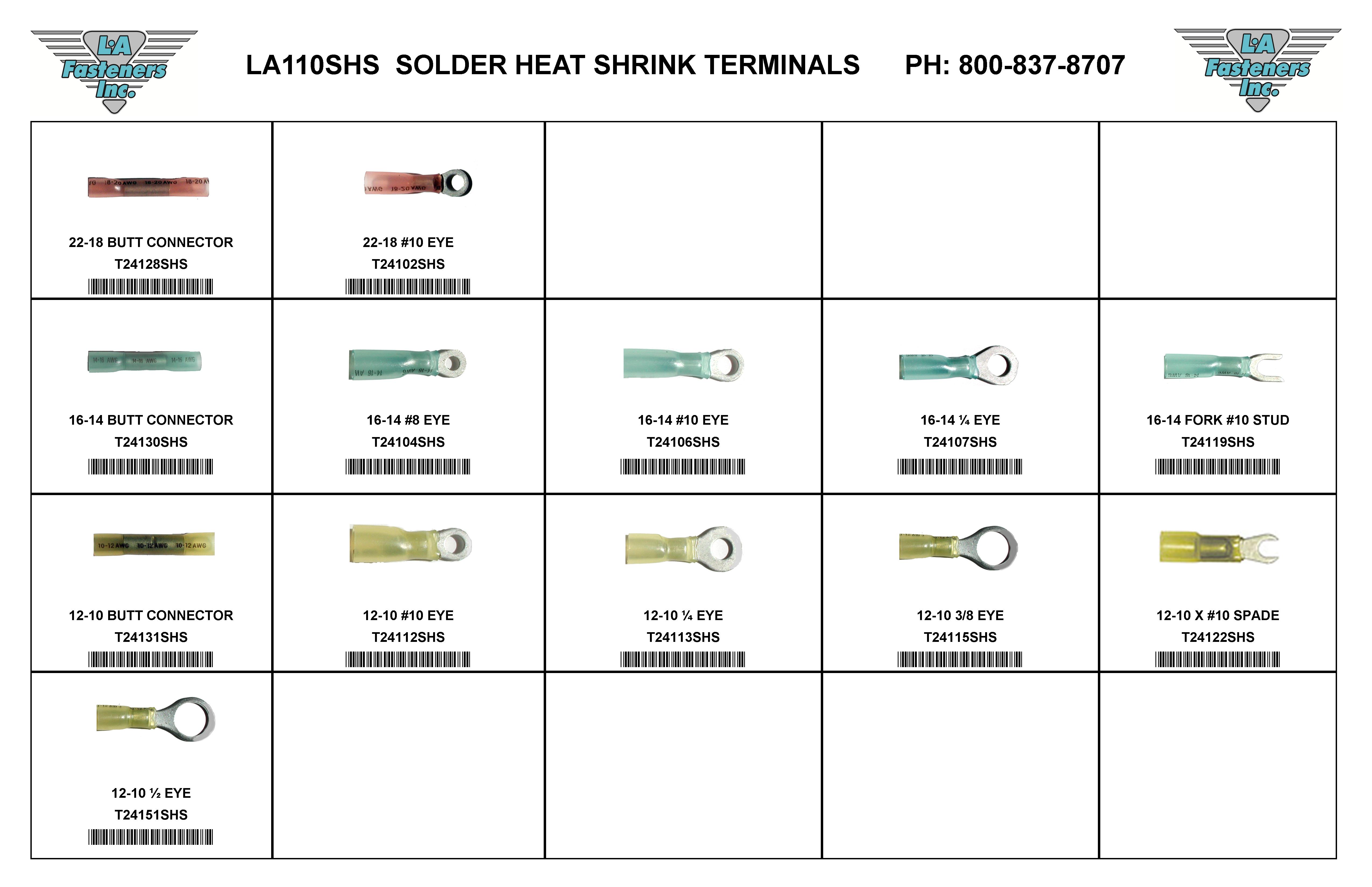 ASSORTMENT WIRE TERM SOLDER HEAT SHRINK