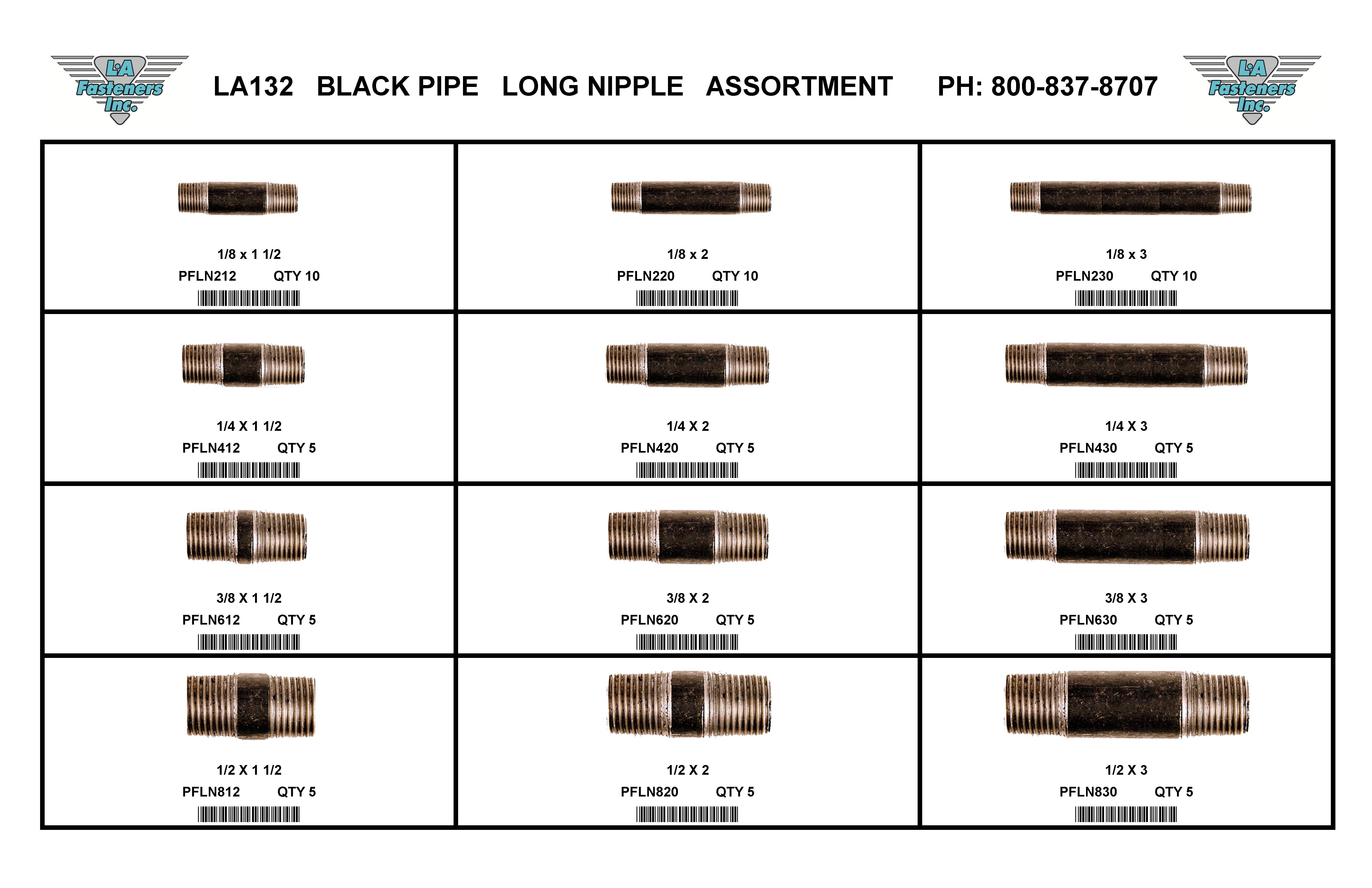 ASSORTMENTS-LONG NIPPLE-PIPE