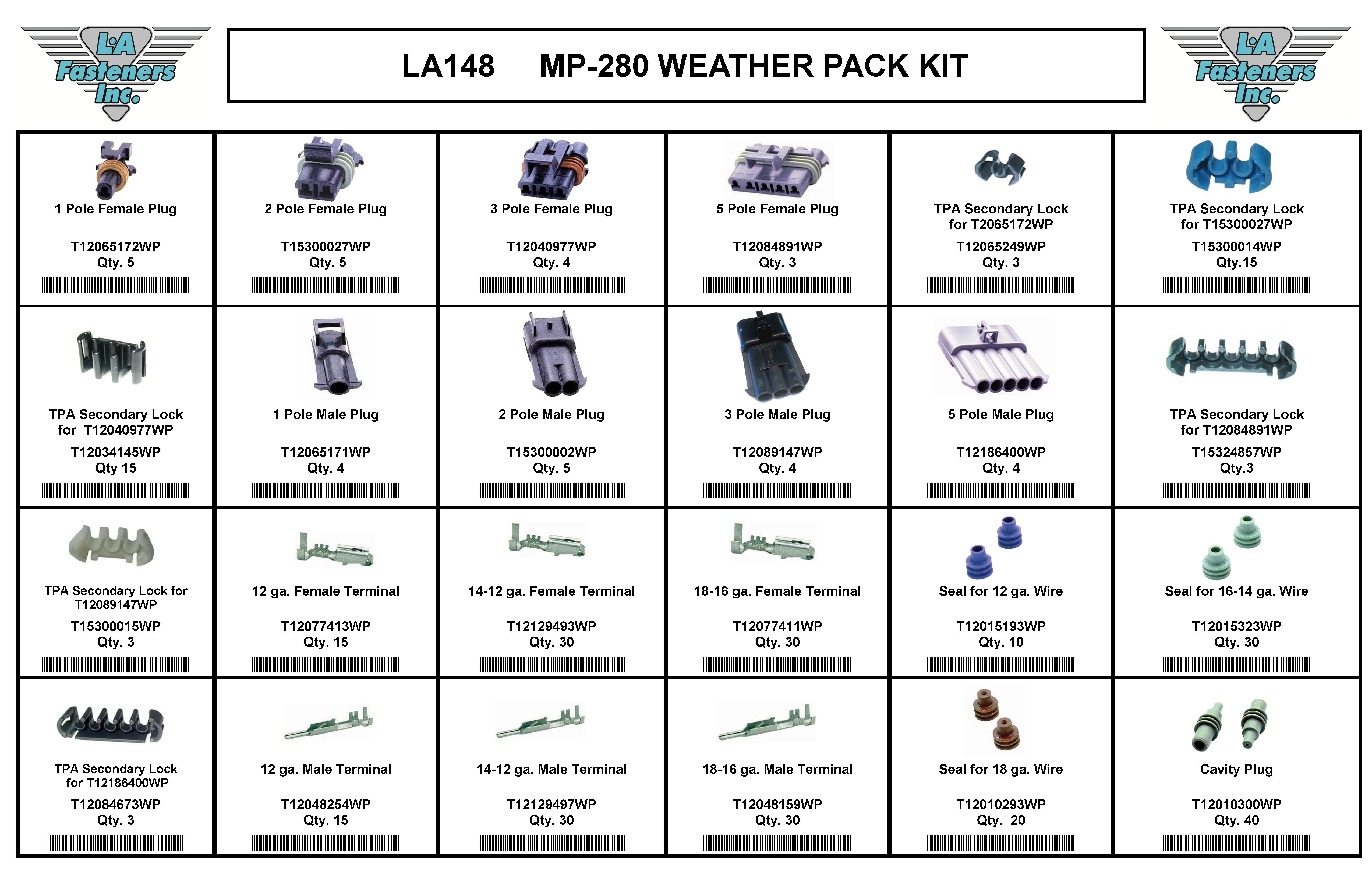 MP-280 WEATHER PACK KIT