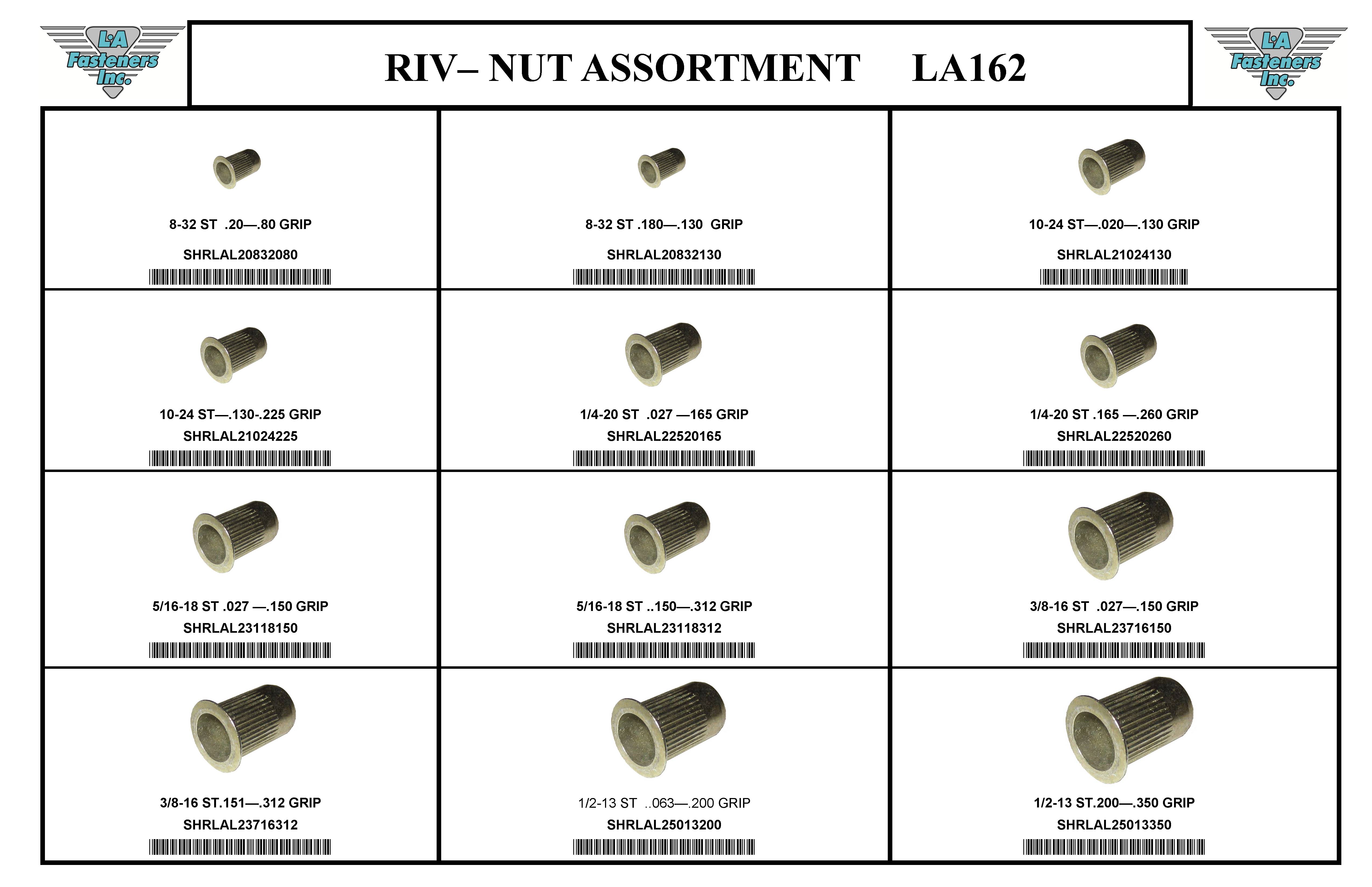RIV-NUT ASSORTMENT