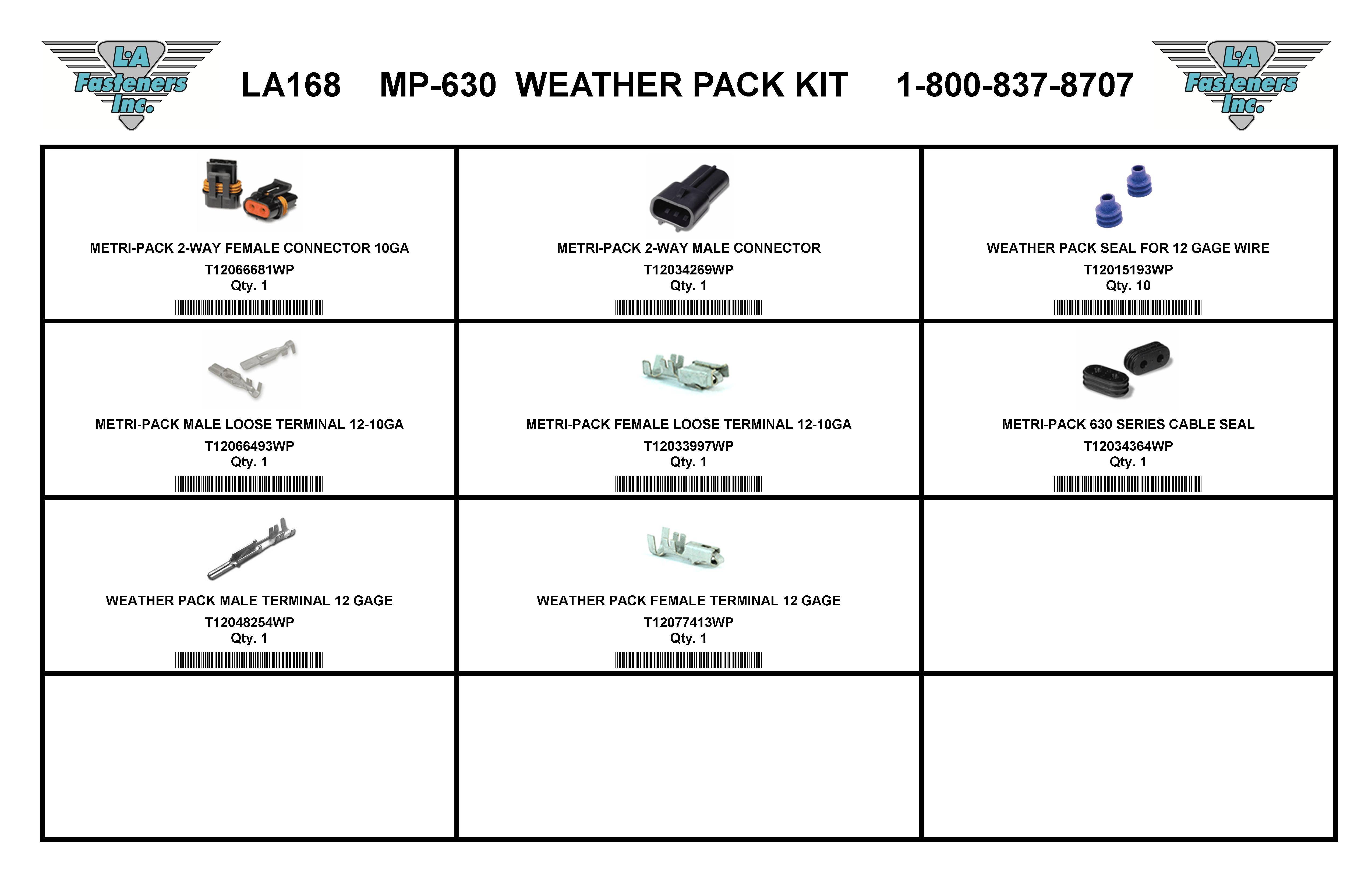 MP-630 WEATHER PACK KIT