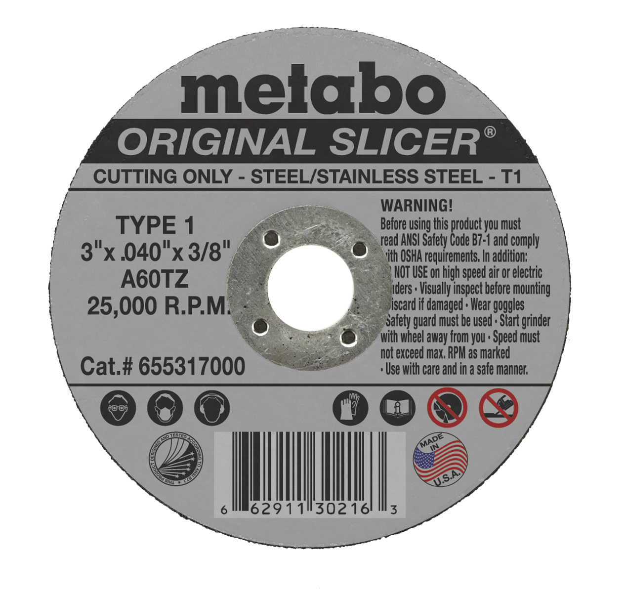 CUT OFF WHEEL 3 X .040 X 3/8