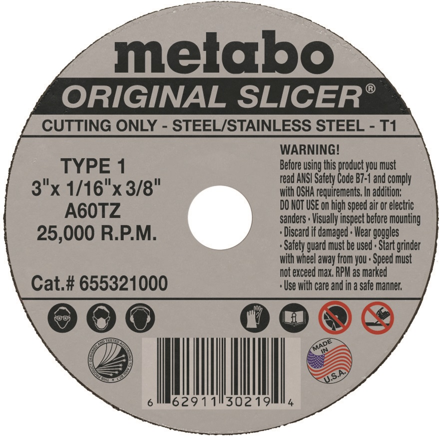 CUT OFF WHEEL 3 X 1/16 X 3/8