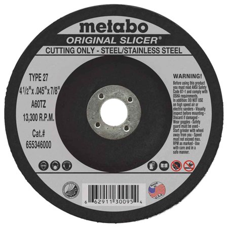 CUT OFF WHEEL 4-1/2X.045X7/8 TYPE 27