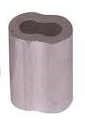 ALUM OVAL SLEEVE 1/4