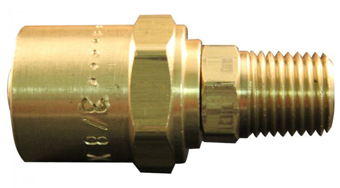 REUSABLE END 1/4 MNPT FITS 3/8 X 11/16 HOSE