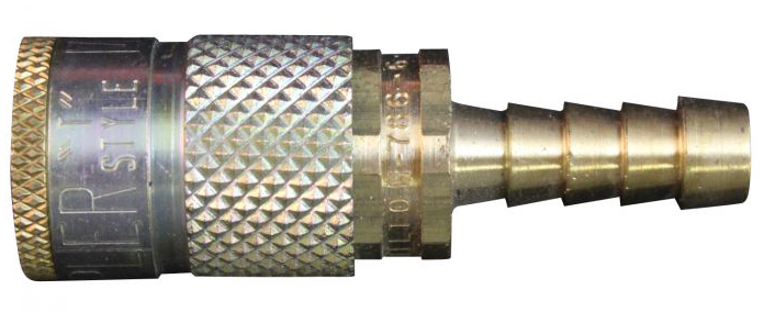 786-6 3/8 HOSE BARB CPLR