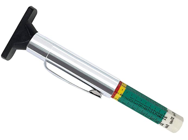 SMART COLOR CODED TIRE TREAD DEPTH GAUGE