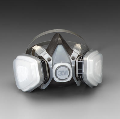 DUAL CARTRIDGE RESPIRATOR ASSEMBLY-LARGE  3M