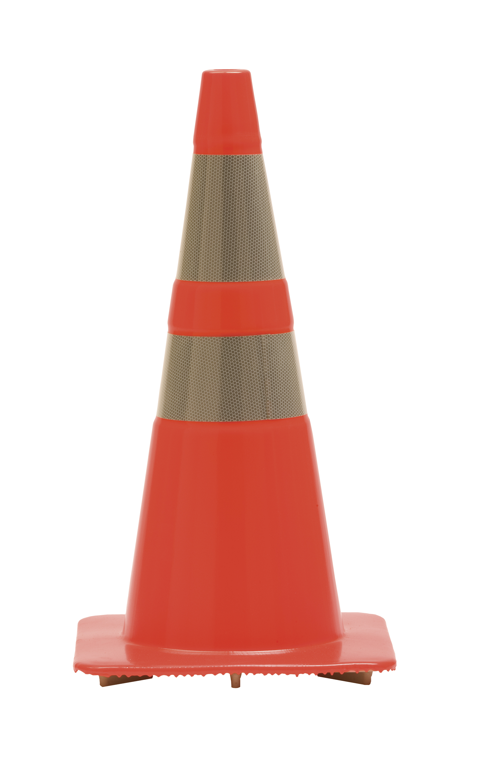 TRAFFIC CONE W/2 REFLECTIVE COLLARS 36 ORANGE