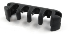 DELPHI 15300016 METRI-PACK 280 SERIES TPA SECONDARY LOCK CLIP, 4-CONTACT, BLACK