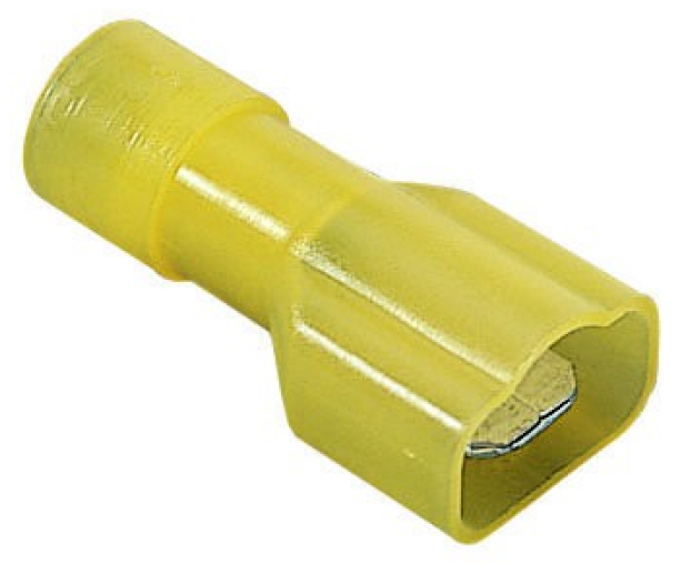 QUICK DISCONNECT, MALE, 12-10 AWG, HEAT SHRINK INSULATED