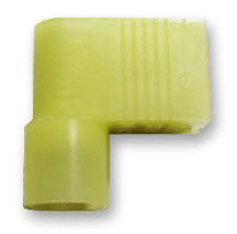 WIRE TERM FLAG 12-10 YELLOW HEAT SHRINK