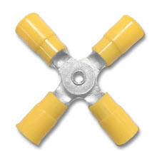 WIRE TERM VINYL RING 12-10 4-WAY CONNECTOR
