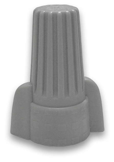 GRAY WIRE WING LOCK NUT 18-8 AWG