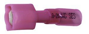 WIRE TERM 22-18 .25 RED MALE  SLIP ON CONNECTOR HS