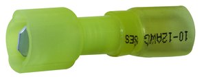 WIRE TERM 12-10 .25 YELLOW SLIPON MALE CONN HS
