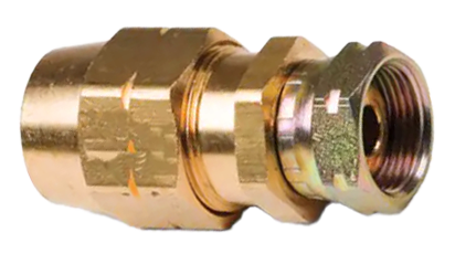 3/8 ID X 3/4-20 BRASS AIR BRAKE FEMALE SWIVEL CONNECTOR