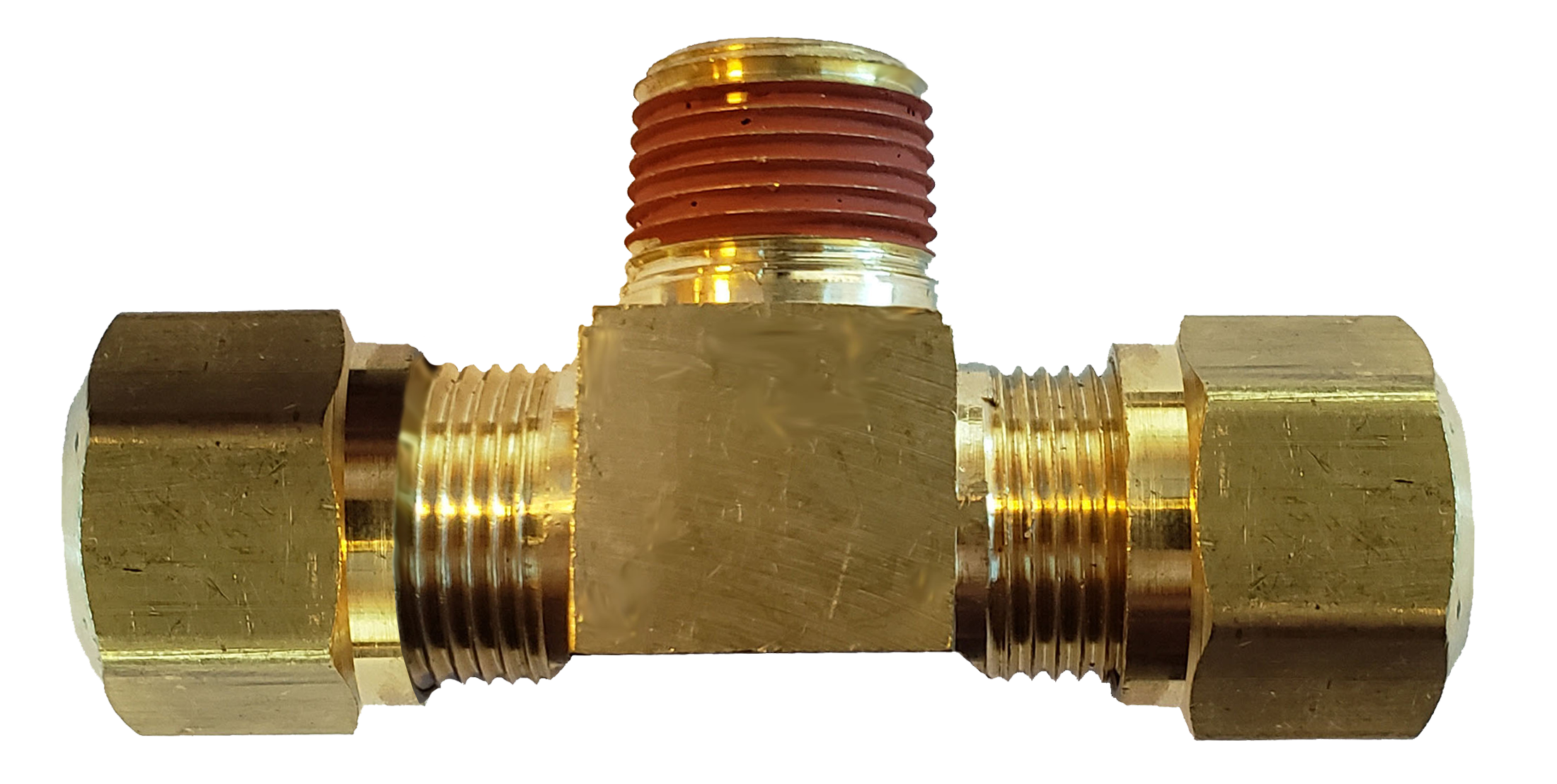 5/8TX1/2 BRASS FITTINGS DOT - PLASTIC LINE BRANCH TEE