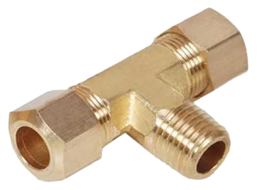 3/8TX3/8TX3/8P BRASS FITTINGS DOT - PLASTIC LINE COMPRESSION BRANCH TEE