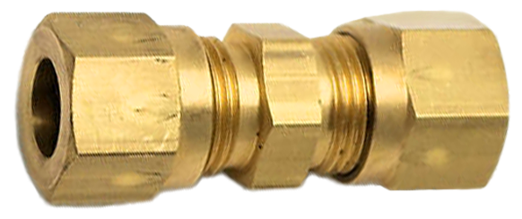 5/32 BRASS FITTING - PLASTIC LINE COMPRESSION UNION