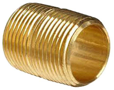 3/4 BRASS FITTINGS CLOSE PIPE NIPPLE