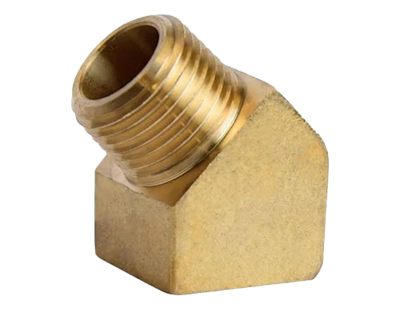 BFPS46 BRASS FITTING - 3/8 PIPE 45 DEGREE STREET ELBOW