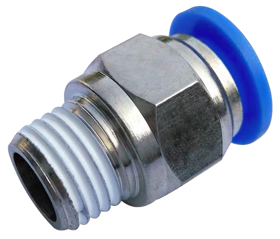 1/8X1/16 NICKLE PLATED PUSHLOK DOT - MALE CONNECTORS