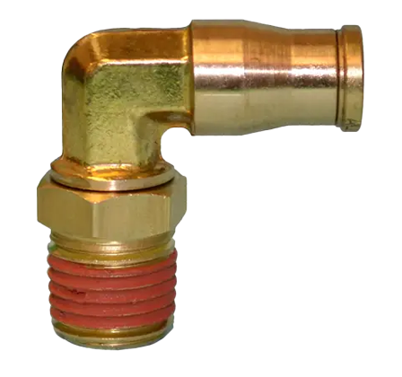 5/8X3/8 BRASS PUSHLOK DOT - 90 DEGREE SWIVEL