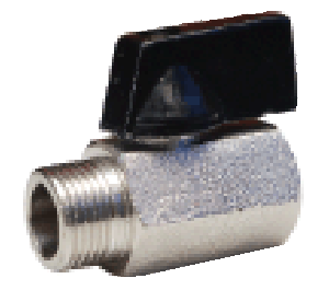 1/8 MALE X FEMALE MINI BALL VALVE