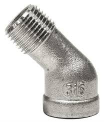 STAINLESS STL PIPE ST ELBOW 45 1/8